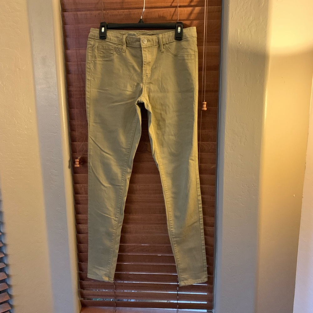 Mossimo Supply Co. Tan Khaki Mid Rise Jegging Size 8/29L